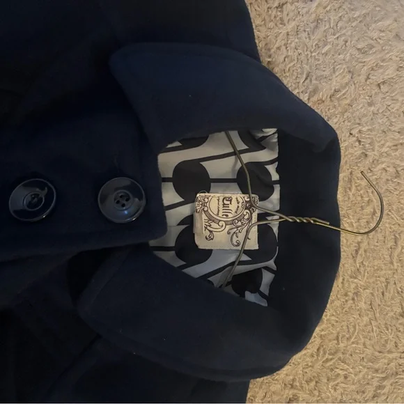 Anthropologie Navy Pea Coat - Picture 4 of 5